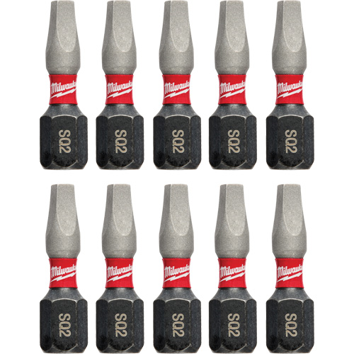 Forets &agrave; chocs Shockwave, Carr&eacute;e, #2, Prise 1/4" Fastek