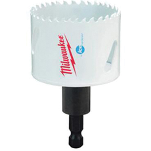 Scie-cloche Hole Dozer avec arbre, 2-1/8", Profondeur de la coupe 1-5/8", Bim&eacute;tal Fastek