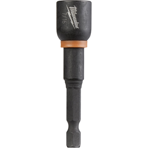 Tourne-&eacute;crou Shockwave Impact Duty, Embout 1/4", Prise 7/16", 2-9/16" lo, Magn&eacute;tique Fastek