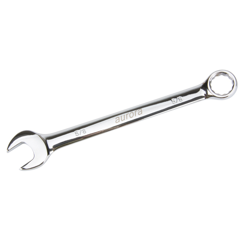 Combination Wrench, 12 Point, 5/8", Chrome Finish Fastek
