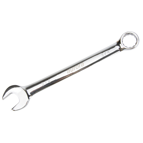 Combination Wrench, 12 Point, 3/4", Chrome Finish Fastek