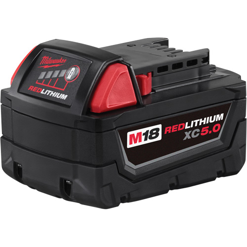 M18 Redlithium XC5.0 Extended Capacity Battery Pack, Lithium-Ion, 18 V, 5 A Fastek