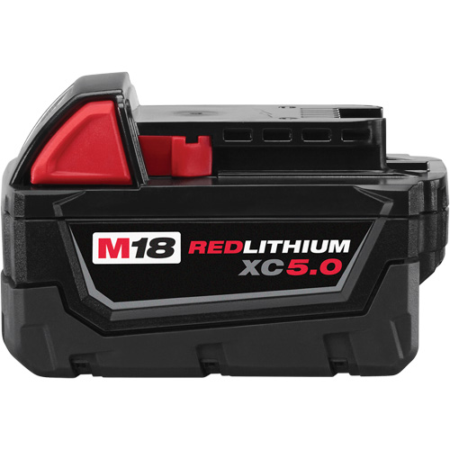 M18 Redlithium XC5.0 Extended Capacity Battery Pack, Lithium-Ion, 18 V, 5 A Fastek