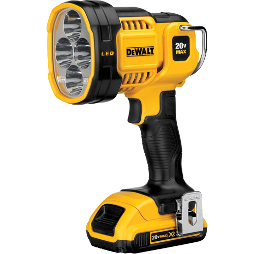 Max Cordless Jobsite Spotlight, LED, 1000 Lumens, Rechargeable Batteries Fastek