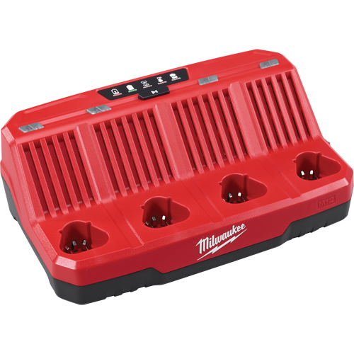 M12 Four Bay Sequential Charger, 12 V, Lithium-Ion Fastek