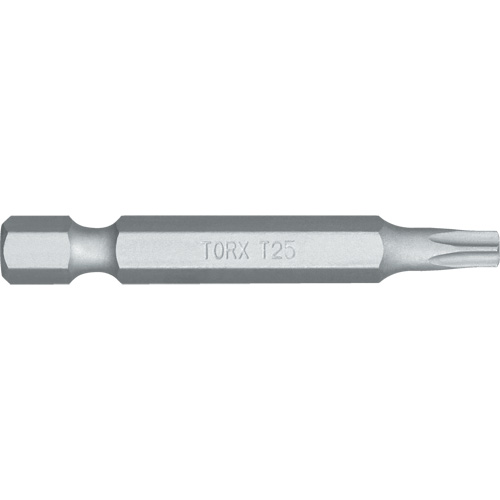 Screwdriver Bit, Torx, T-25 Tip, 1/4" Drive Size, 4-4/5" Length Fastek