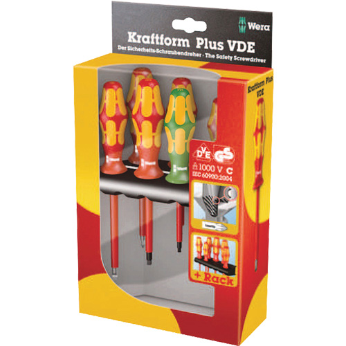 160 i / 168 i /6 VDE Insulated Screwdriver Set, 1000 V, 6 Pcs Fastek