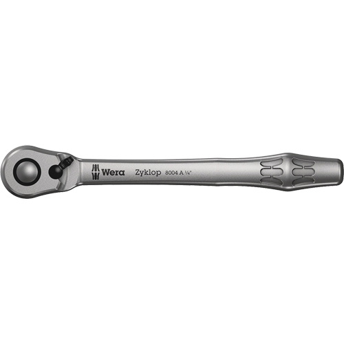 Zyklop Metal 1/4 Metal Ratchet with switch lever, 1/4" Drive, Plain Handle Fastek