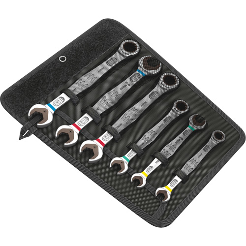 Joker Wrench Set, Combination, 6 Pieces, Metric Fastek