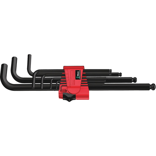 Jeu de cl&eacute;s hexagonales Plus, 9 mcx, M&eacute;trique Fastek