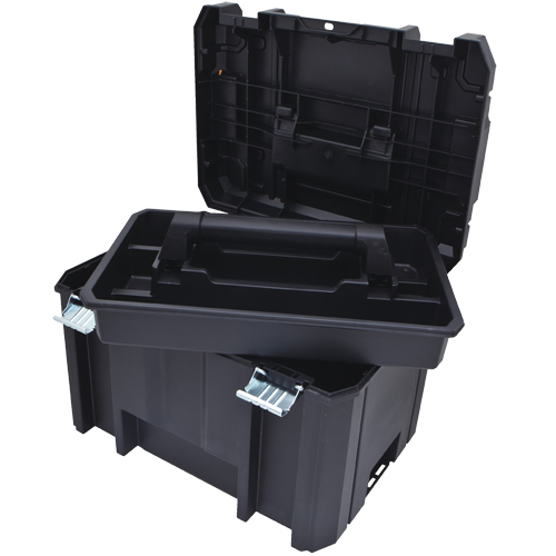 TSTAK&reg; Deep Box, 17-1/4" x 13" x 11-7/8", Black Fastek