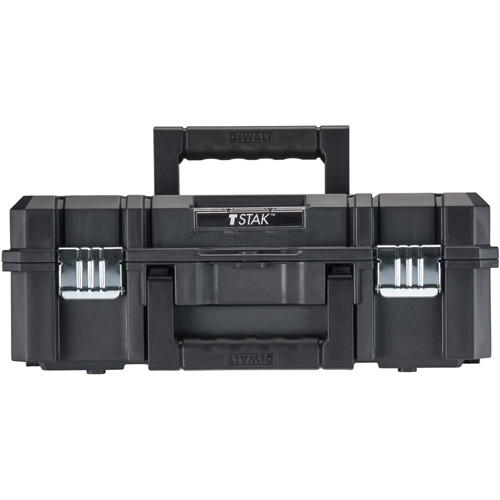 TSTAK&reg; II Tool Box with Flat Top, 17-1/4" x 13" x 6-3/8", Black Fastek