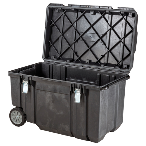 TOUGH CHEST Mobile Storage, 38-29/32" x 23-3/32" x 24-5/16", Black Fastek