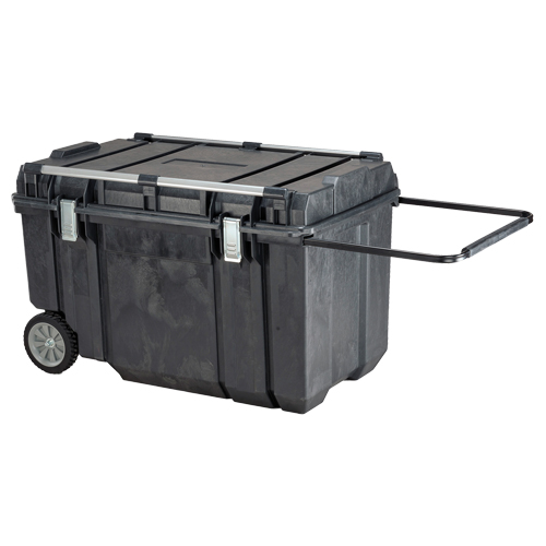 TOUGH CHEST Mobile Storage, 38-29/32" x 23-3/32" x 24-5/16", Black Fastek