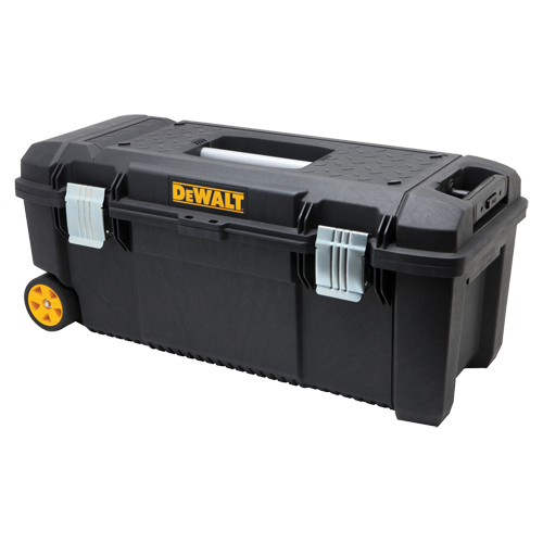 Tool Box on Wheels, 12-1/2" W x 28-1/2" D x 12" H, Black Fastek