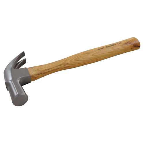 Claw Hammer, 1.25 lbs., Wood Handle, 13" L Fastek
