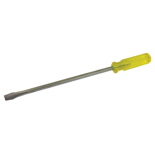 Slotted Screwdriver, 1/2", 16-3/4" L, Plastic Handle Fastek