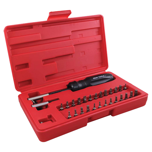 Gearless Screwdriver Set In Plastic Storage Case, 10" L Fastek