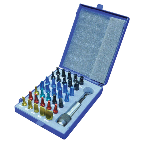 Color Insert Bit Set In Metal Case Fastek
