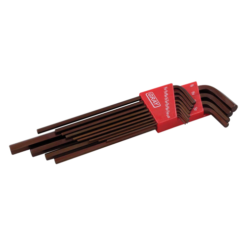 Extra Long Arm Hex Key Set, 13 Pcs., Imperial Fastek