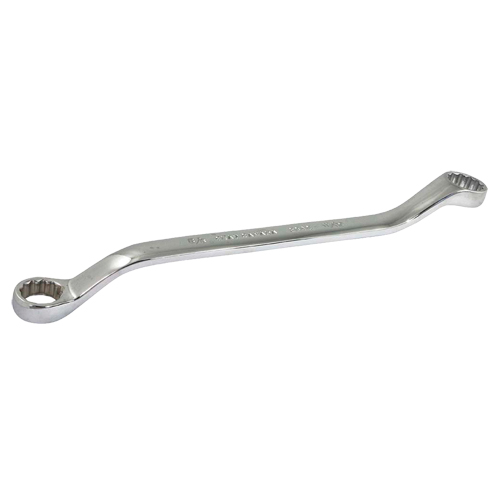 Box Wrench, 12 Point, 5/8" x 11/16", 15° Offset, Chrome Finish Fastek