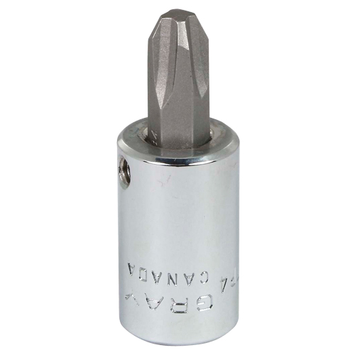 Head Socket, Phillips, #4 x 1.93" L, 3/8" Square Drive Drive Fastek