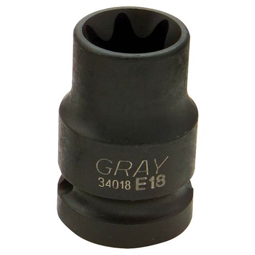 Torx&reg; Socket, 1/2", 1/2" Drive, 6 Points Fastek