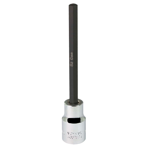 Tr&egrave;s longue douille &agrave; embout, 6 mm x 4" lo, Prise 3/8" Fastek