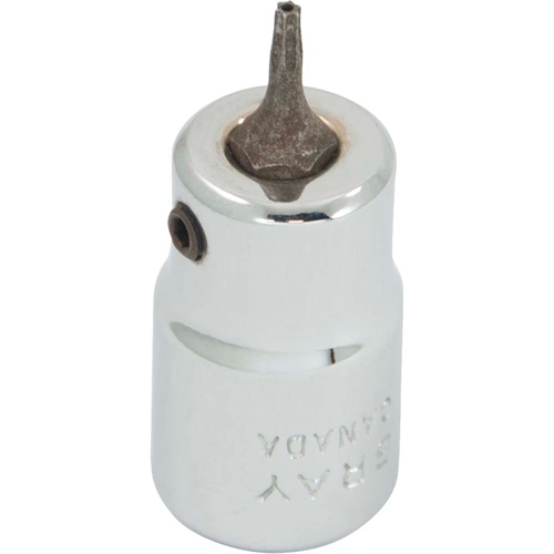Bit Socket, Torx&reg;, T7 x 2-1/8" L, 3/8" Drive Fastek