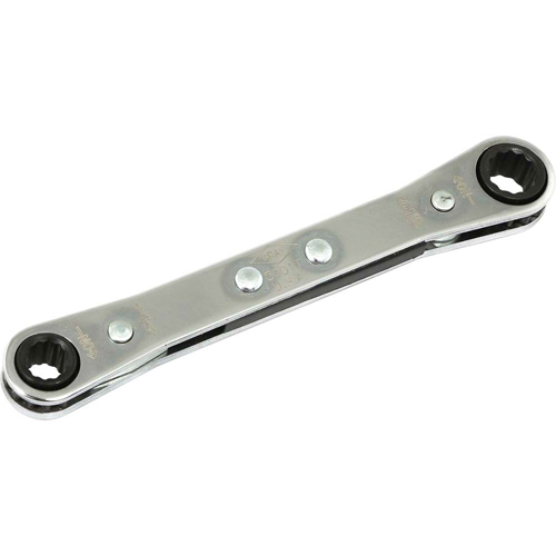 Flat Ratcheting Box Wrench, 1/4" Drive, Plain Handle Fastek