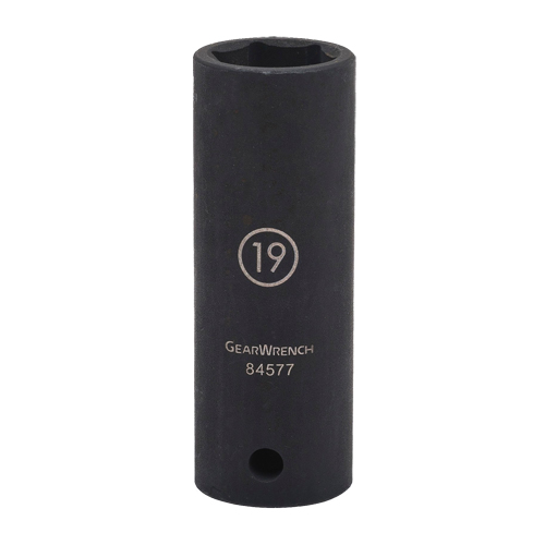 Douille, Chocs, 17 mm, Prise 1/2", 6 pans, Profond Fastek