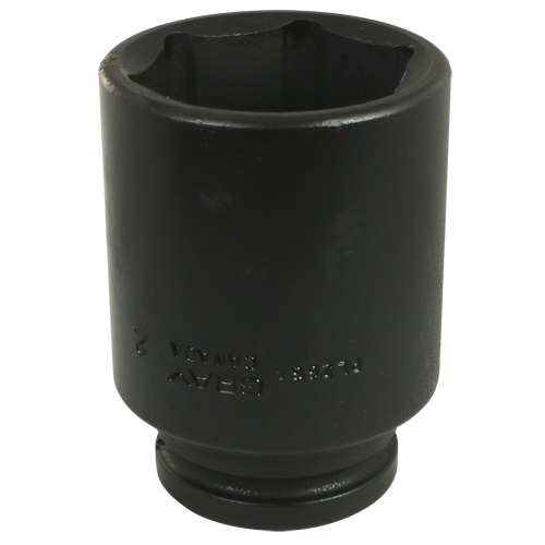 Socket, Impact, 2-1/16", 3/4" Drive, 6 Points, Deep Fastek