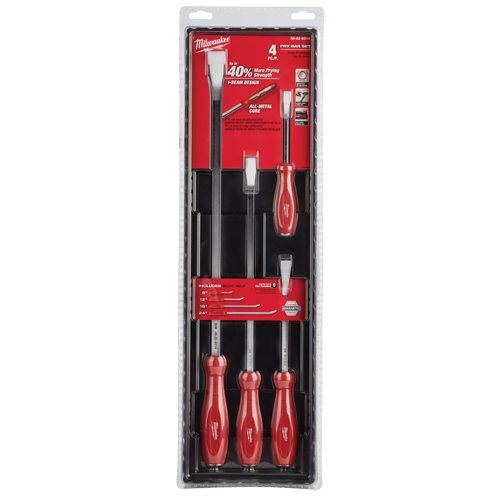 Pry Bar Set, 4 Pcs. Fastek