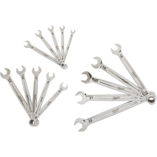 Wrench Set, Combination, 15 Pieces, Metric Fastek