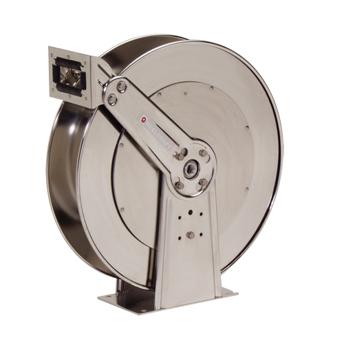 Stainless Steel Hose Reel, Single Hose, 10-1/2" W x 24" D x 25-3/8" H Fastek