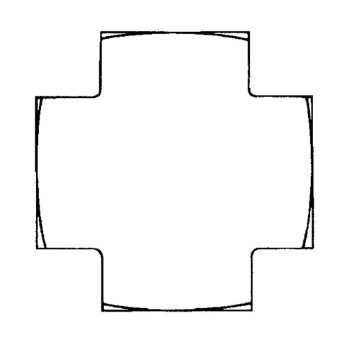 Cross 1/8" NPT Fastek