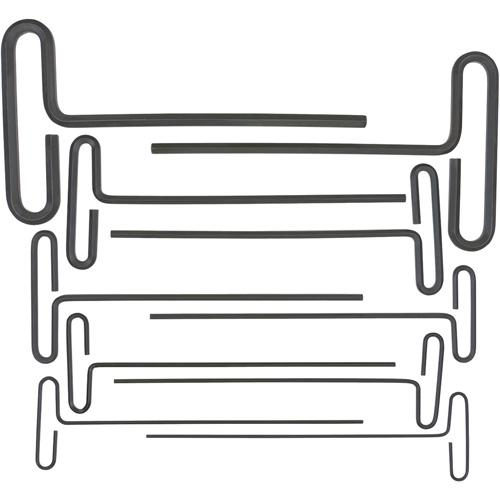 Loop T-Handle Hex Key Set, 10 Pcs., Imperial Fastek