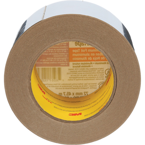 Ruban en aluminium Venture Tape, &eacute;paisseur 1,8 mils, 72 mm (3") x 45,7 m (150') Fastek