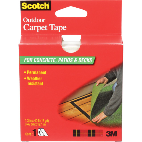 Scotch&reg; Outdoor Carpet Tape, 35 mm (1-2/5") W x 12.2 m (40') L Fastek