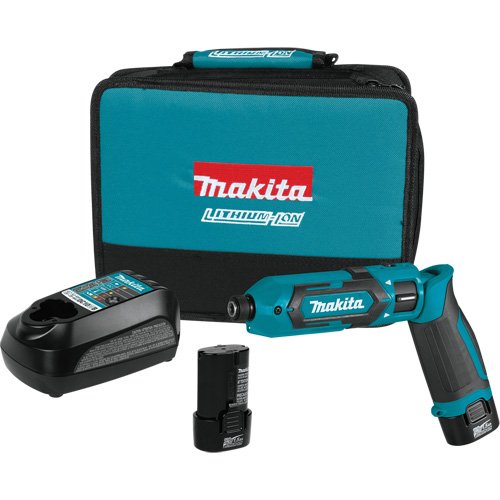 Impact Driver Kit, 1/4", 220 in-lbs Max. Torque, 7.2 V, Lithium-Ion Fastek