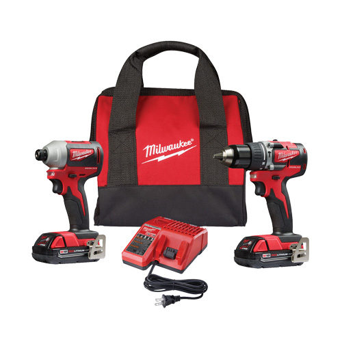 M18 2-Tool Combo Kit, Lithium-Ion, 18 V Fastek