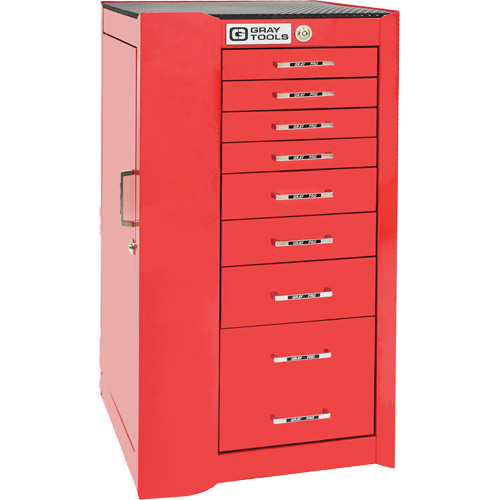 Armoire compl&eacute;mentaire gauche de s&eacute;rie Pro+, 8 tiroirs, 19" la x 19" p x 36-1/2" h, Rouge Fastek