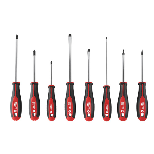 Screwdriver Set with Square Drive, 8 Pcs., Magnetic Fastek