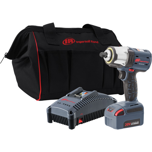 IQv20 Compact Cordless Impact Wrench Kit, 20 V, 1/2" Socket Fastek