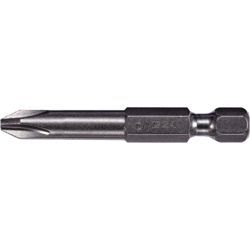 Embout pour outil &eacute;lectrique, Phillips, Embout #2, Prise 1/4", Longueur 2-3/4" Fastek
