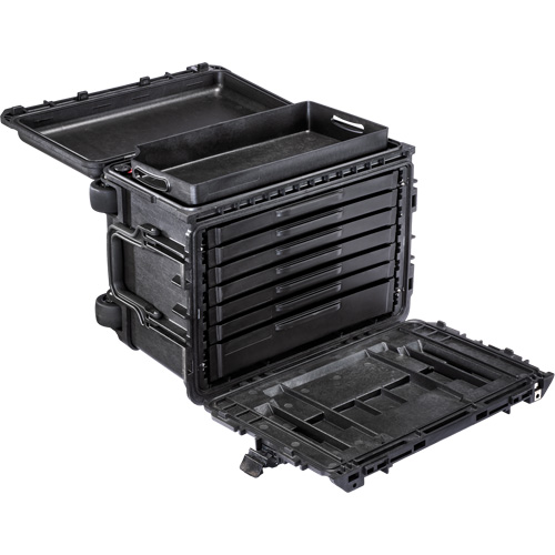 Gen 2 Mobile Tool Chest, 24" W, 6 Drawers, Black Fastek