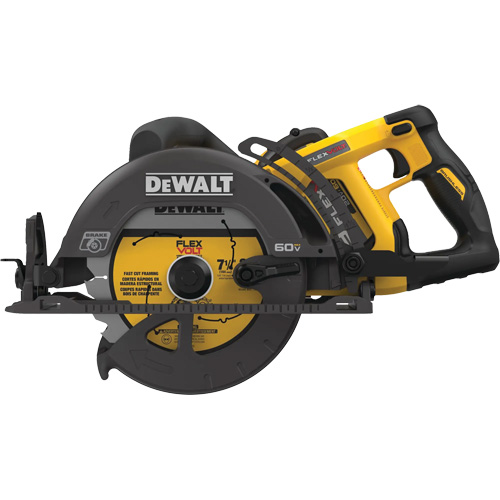 FlexVolt&reg; Worm Drive Style Saw Kit, 7-1/4", 60 V Fastek