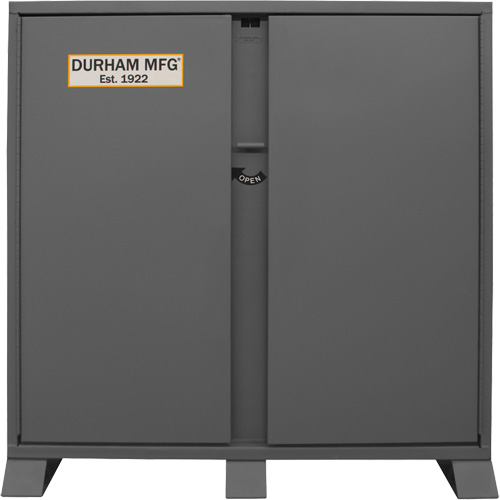 Jobsite Storage Shelving Cabinet, Steel, 47.5 Cubic Feet, Grey Fastek