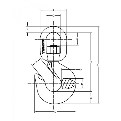 Latched Swivel Hoist Hook Fastek