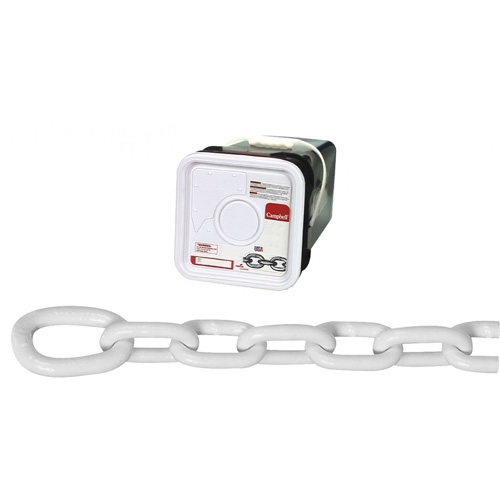 System 3 Anchor Lead Proof Coil Chain, Low Carbon Steel, 5/16" x 75' (22.9 m) L, Grade 30, 1900 lbs. (0.95 tons) Load Capacity Fastek